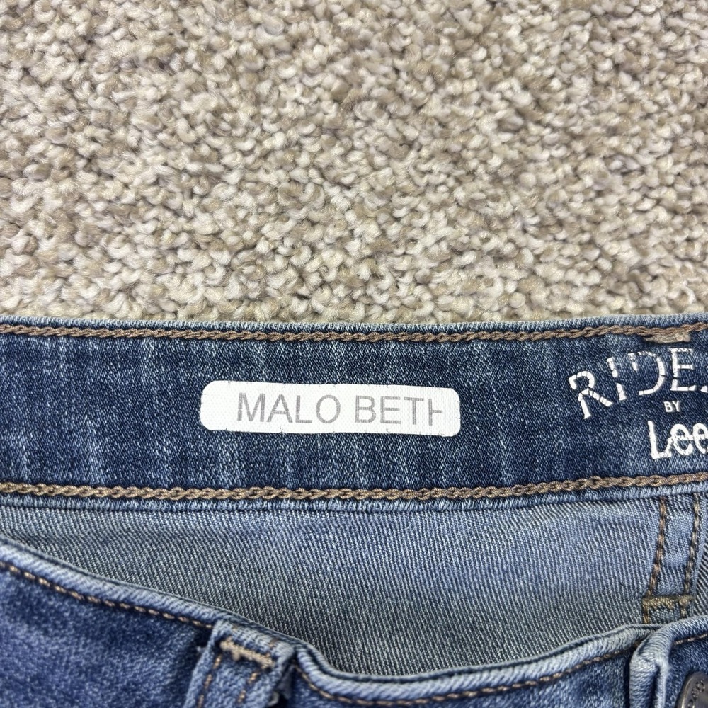 Riders By Lee Midrise Bootcut Jeans Womens 32 Blue Medium Wash Denim 5 Pocket - Picture 8 of 9